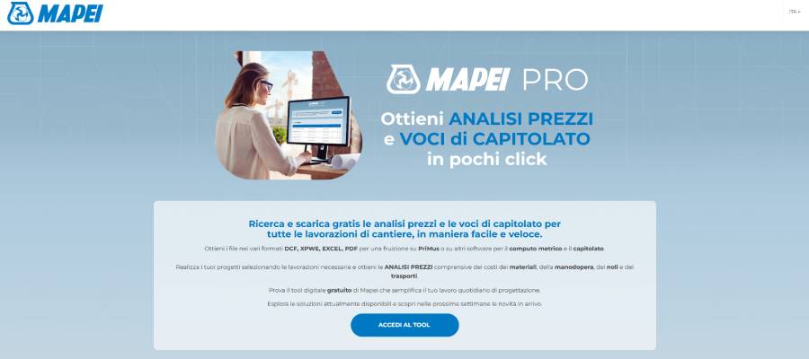 Mapei PRO: il partner digitale, completo e gratuito al fianco dei progettisti