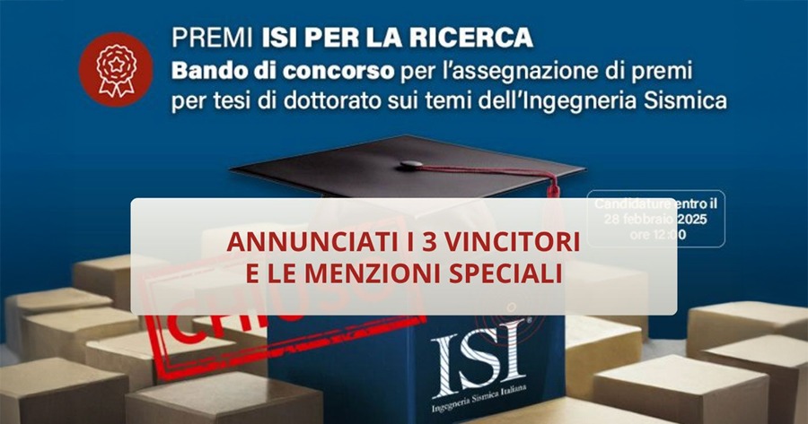 Premi ISI per la Ricerca: il talento scientifico al servizio della sicurezza sismica