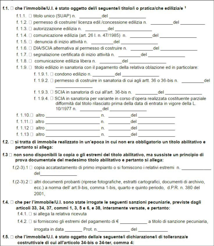 Regolarità urbanistica e precedenti edilizi