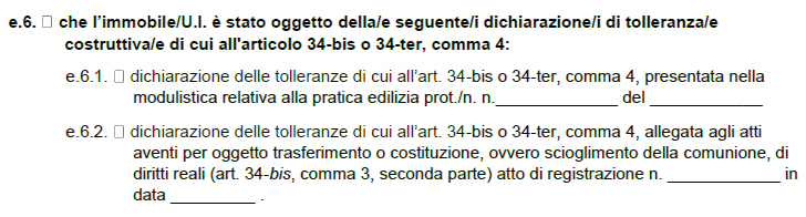 Tolleranze - Modulo SCIA edilizia Titolare