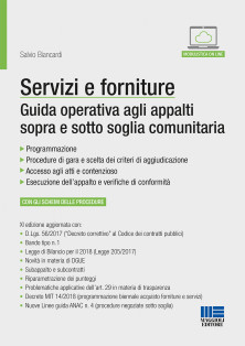 Servizi e forniture - Guida operativa agli appalti sopra e sotto soglia comunitaria