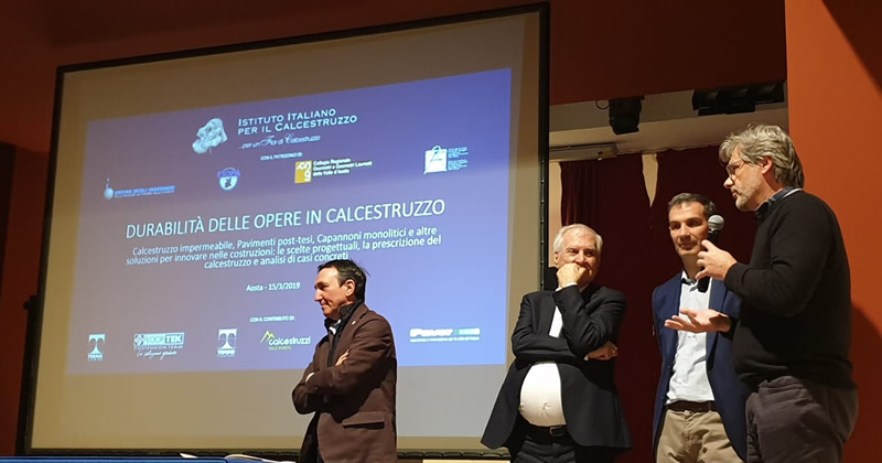 La Fondazione Istituto Italiano per il calcestruzzo assieme alla Regione Autonoma della Val D’Aosta per la Durabilità delle opere in calcestruzzo