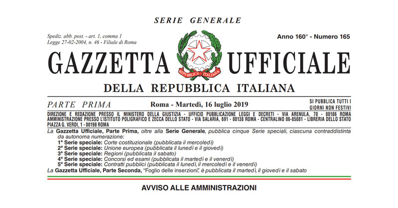 Immobili pubblici: in Gazzetta l'elenco degli immobili per il piano straordinario di dismissioni 2019-2021