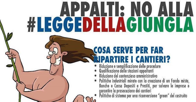 Sblocca Cantieri e Codice dei contratti: dai Sindacati il NO alla giungla negli appalti