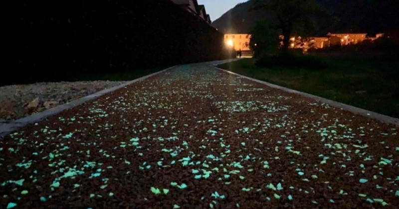 Borgo a Mozzano (Lucca): Realizzata una Pista ciclabile luminescente