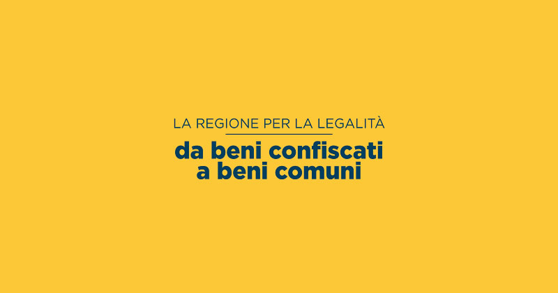 Regione Lazio: 1 milione di euro per il recupero dei beni confiscati