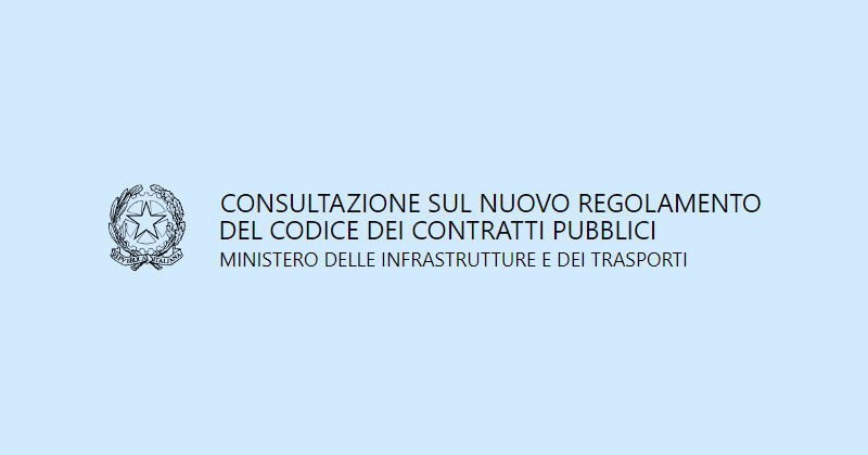 Sblocca Cantieri, Codice dei contratti e nuovo Regolamento, conclusa consultazione online