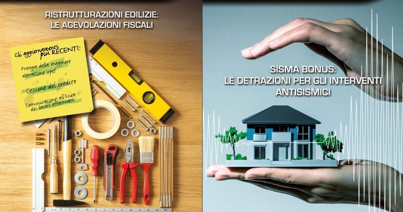 Agenzia delle Entrate: aggiornate ad agosto 2019 le guide su Sismabonus e Ristrutturazioni edilizie
